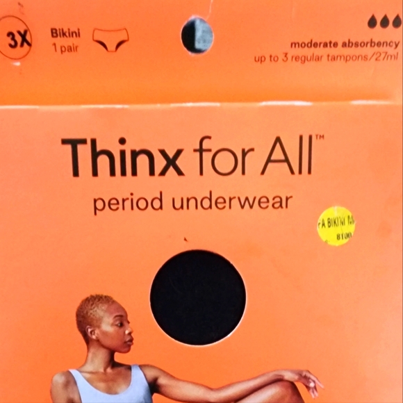 THINX for ALL 3X Bikini BLACK - Picture 1 of 2